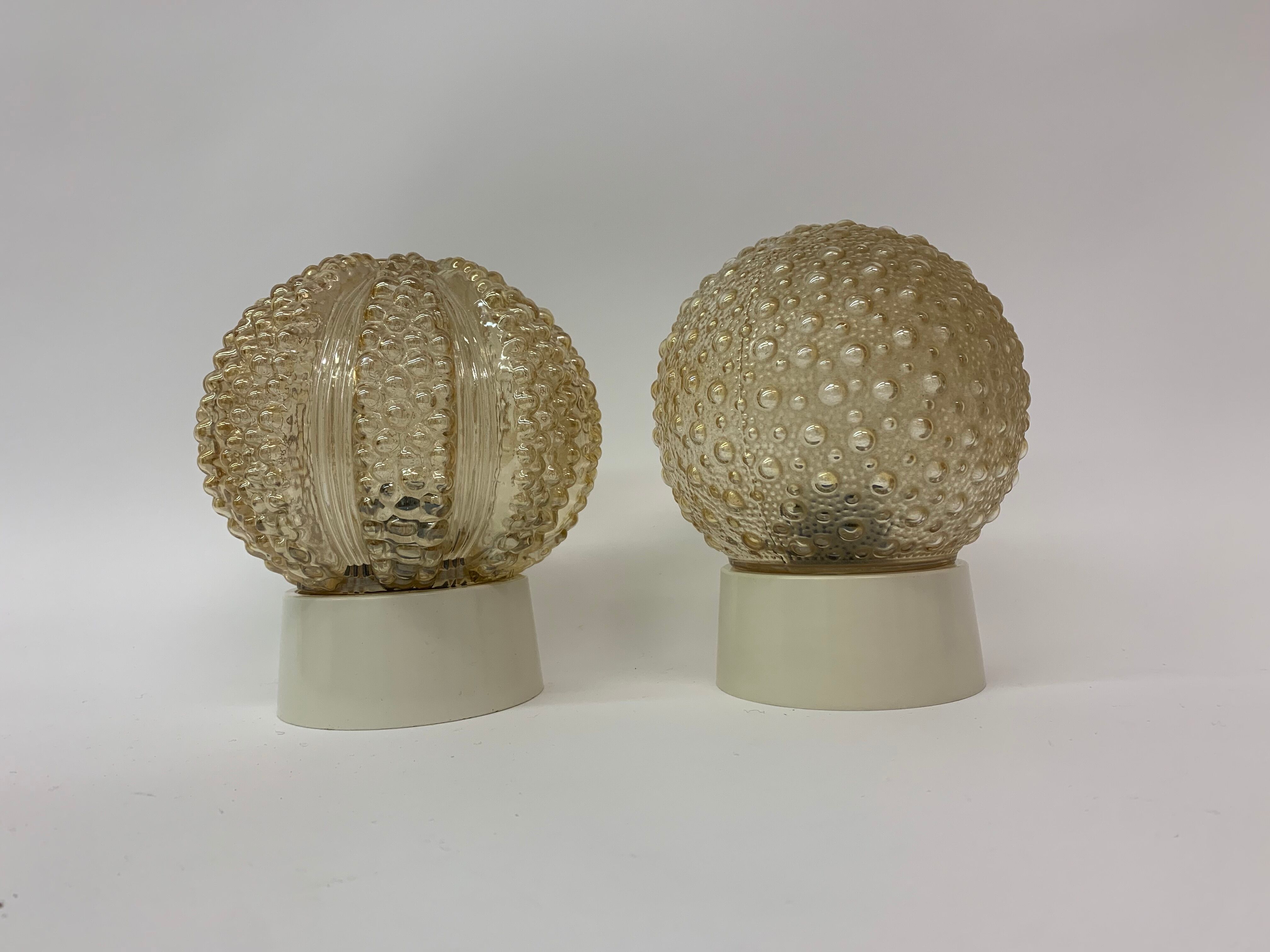 Bubble glass lamps 1970