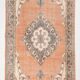 Pale Red & Brown Large Antique Turkish Rug, 157x299Cm
