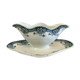 Blue and white iron earth gravy boat