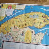 Carte de Gaspésie (Québec) édition de 1960