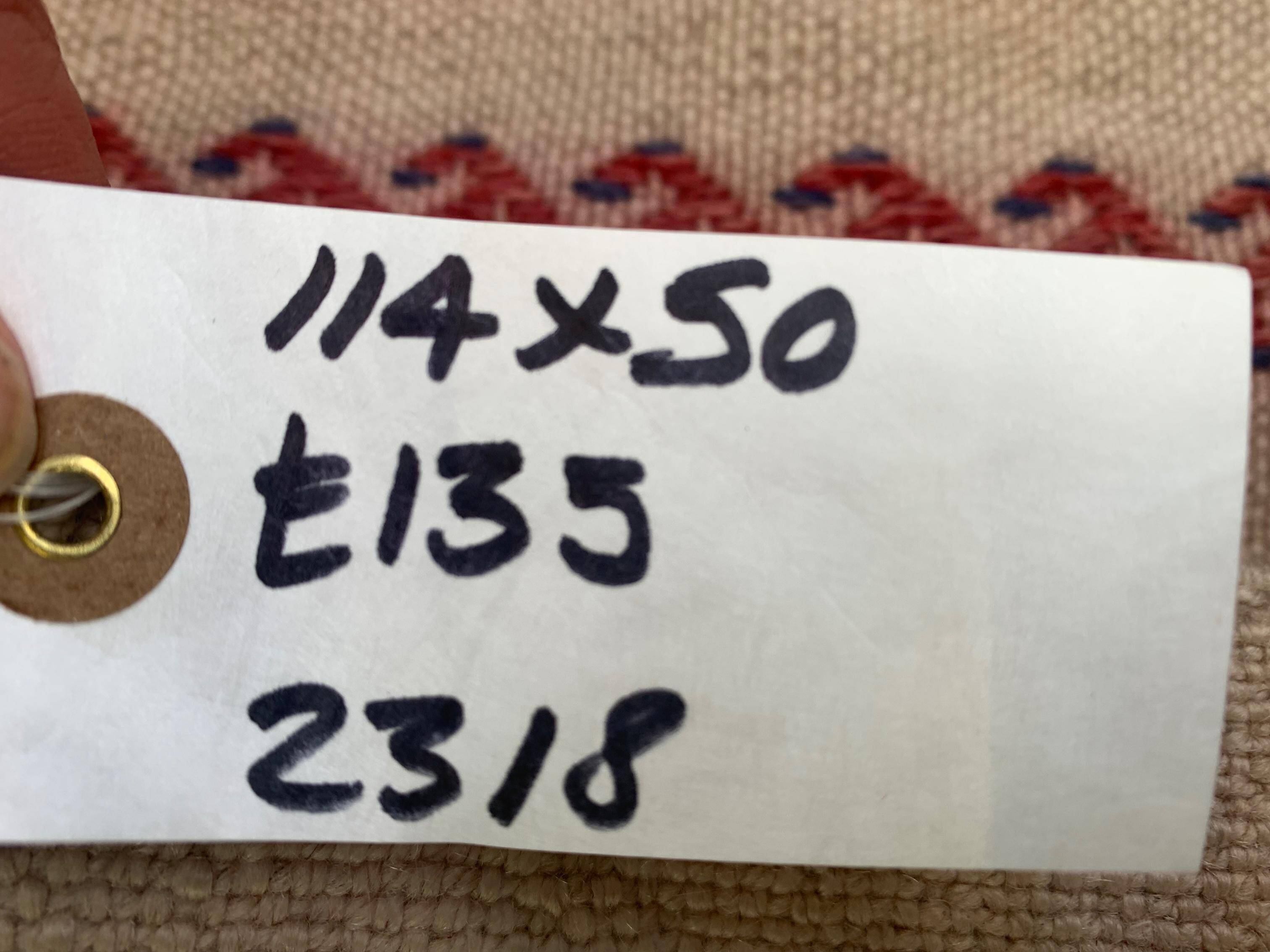 Old Turkish narrow Kilim Runner 114x50 cm shabby chic, vintage kelim