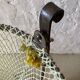 Antique rocking cradle in wrought iron