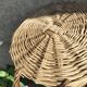 Large Two-Tone Wicker Basket