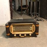 Radio ancienne vintage structure bois parfait état de fonctionnement