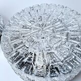 Vintage Brutalist Glass Sconce