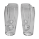 Set of 6 thin glasses of 13.8cm high