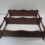 Old turned wood shelf, walnut color