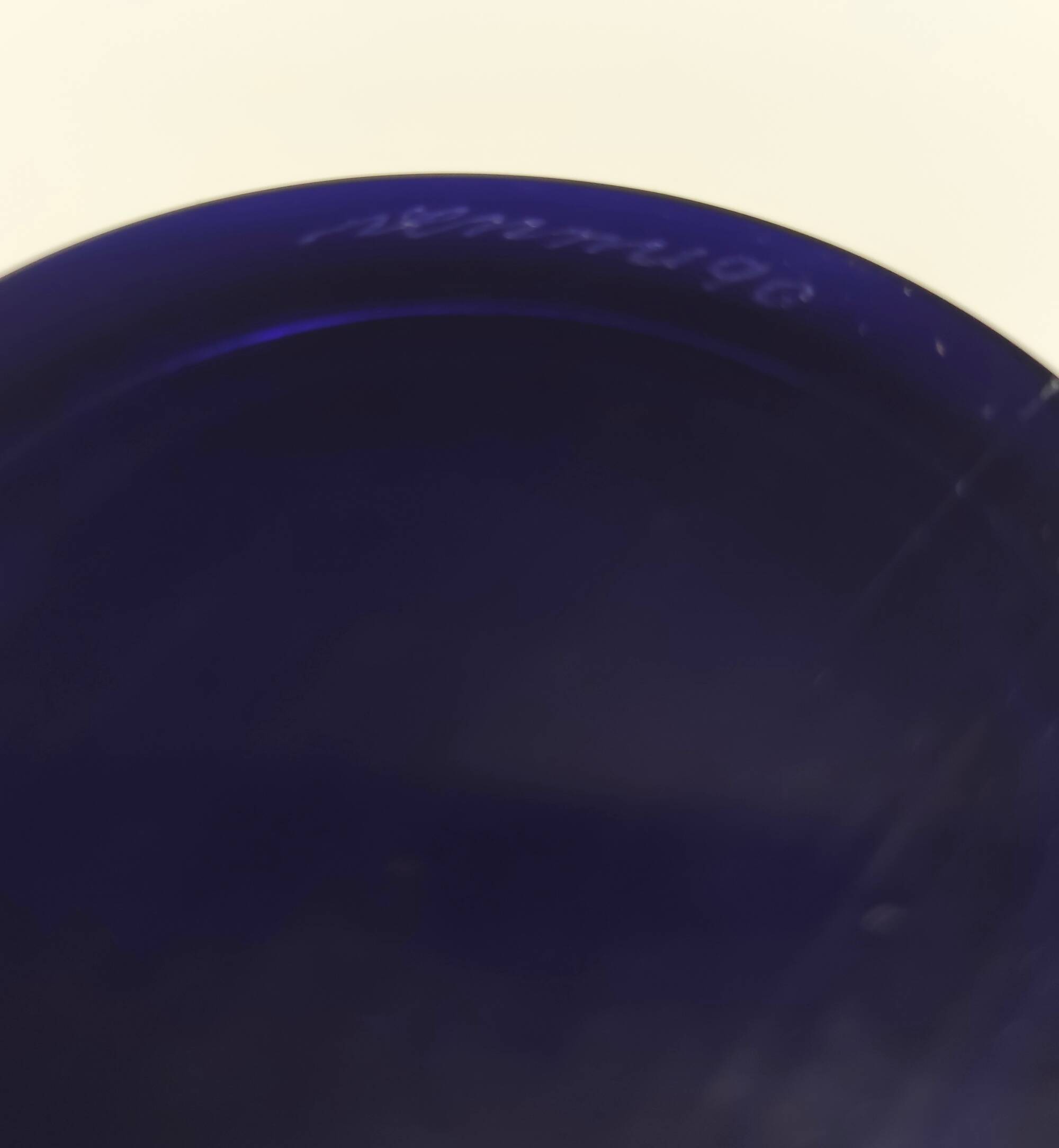 Royal Blue Opaline Glass Vase by Paolo Venini, "Anni Trenta" series