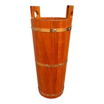 Scandinavian teak umbrella stand by JH Sävsjö