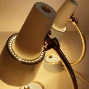 Pair of vintage table or bedside lamps, brass, 50s 60s
