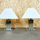 Table lamp for lumica braas & chrome