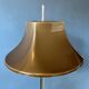 Space Age floor lamp by Willem Hagoort with a beige witch hat-shaped shade.
