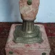 High Louis XVI column in marble and bronze