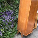 Oak wardrobe, boarding school style, 50s/60s