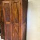 Vestiaire de métier des années 20 en bois brut