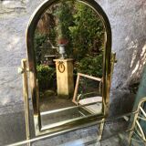 Golden dressing table and armchair