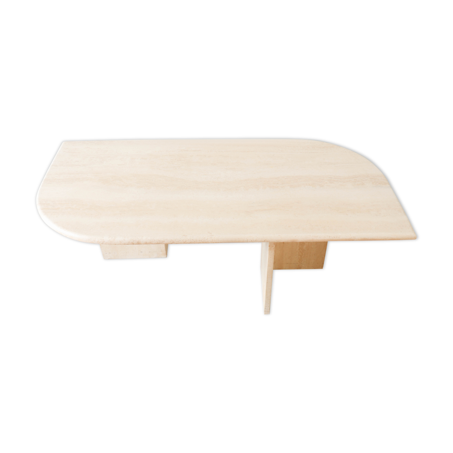 Table basse en travertin vintage