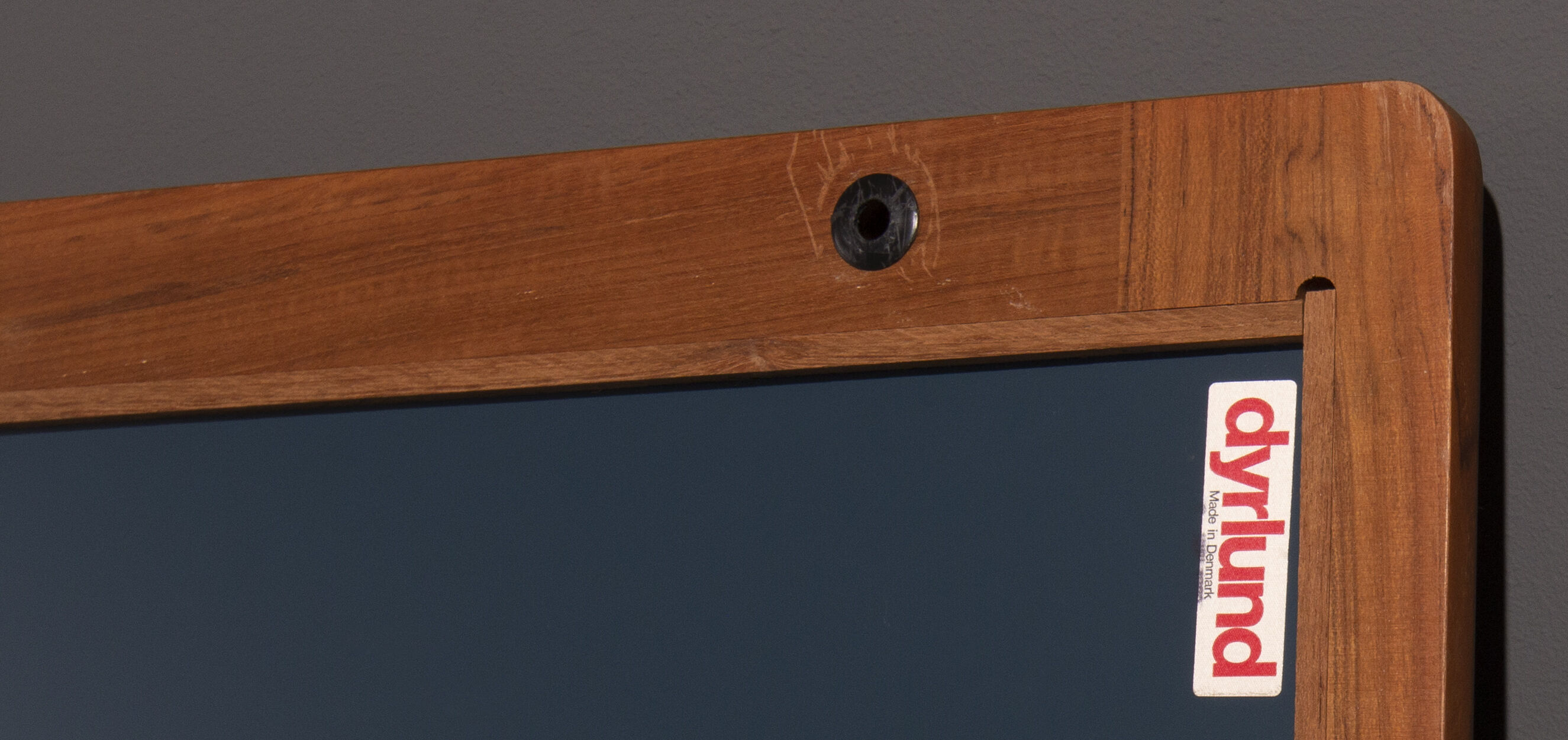 Teak wooden mirror produced by Dyrlund 26x26cm