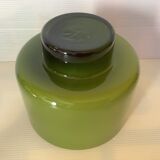Empty pot cover pocket green glass paste