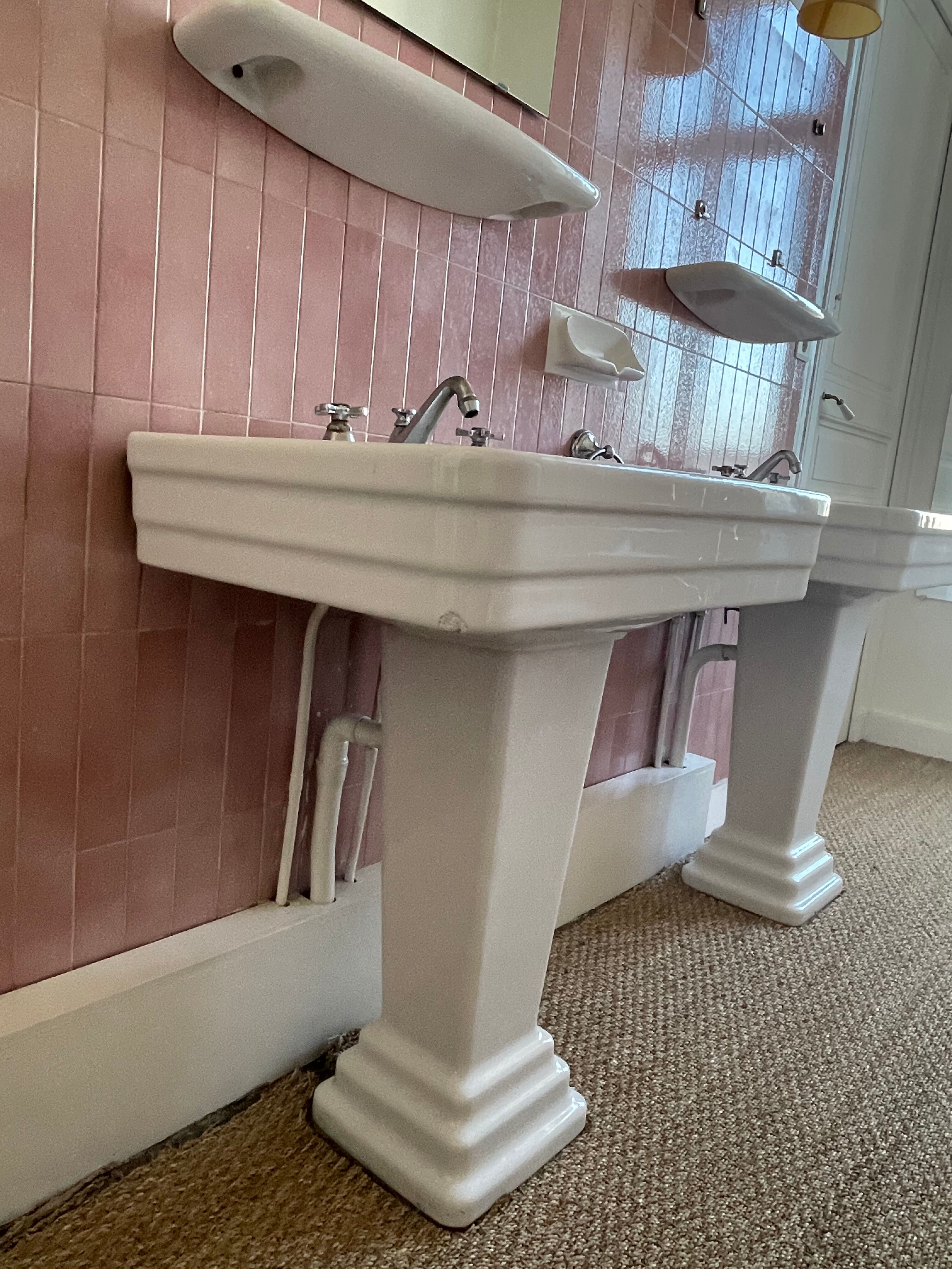 Lavabo vintage style art déco