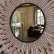 Vintage metal sun mirror, 1970s-1980s