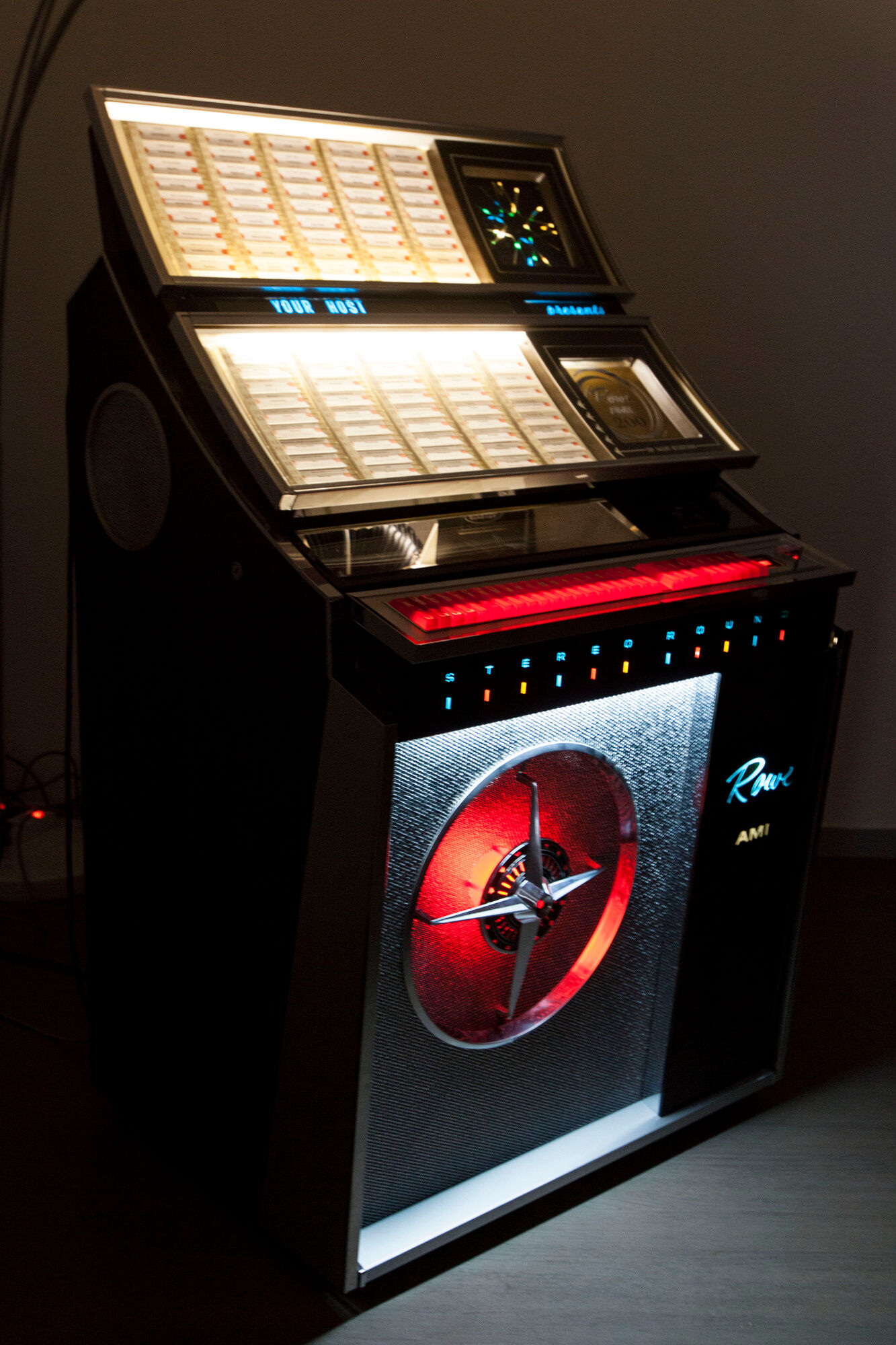 Jukebox Rowe friend from 1963 model"Jal" capa 100 vinyl compilation pop, rock, metal from 1950 to 1990