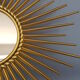 Chaty Vallauris gold metal sun mirror 50 cm