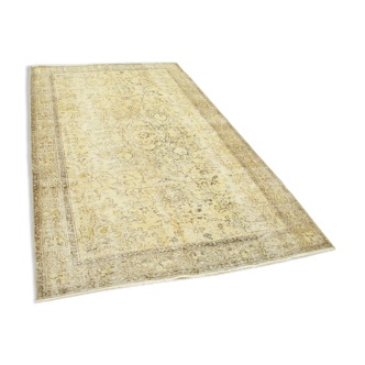 Hand-Knotted One-of-a-Kind Turkish Beige Rug 154 cm x 265 cm - 38977