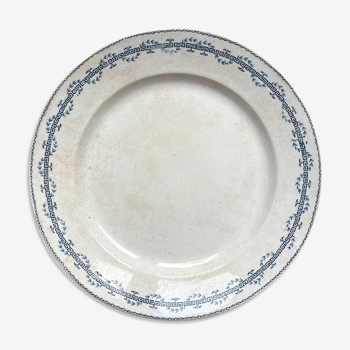 Vintage round dish terre de fer gien model austerlitz made in france