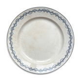 Plat rond vintage terre de fer gien modèle austerlitz made in france