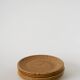Set of 6 speckled stoneware dessert plates, handmade, 1970.