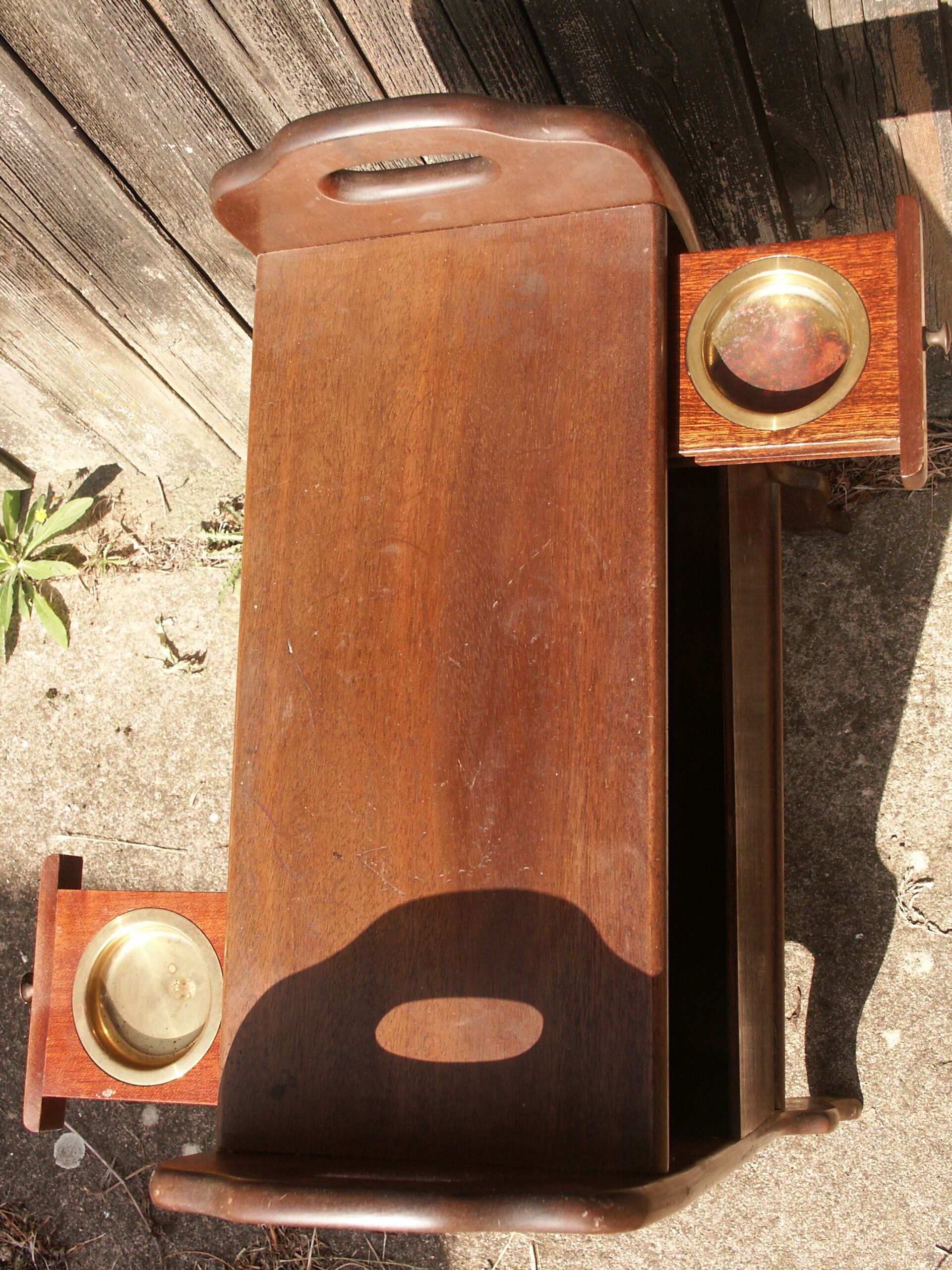 Table door magazines with drawers for laying glasses