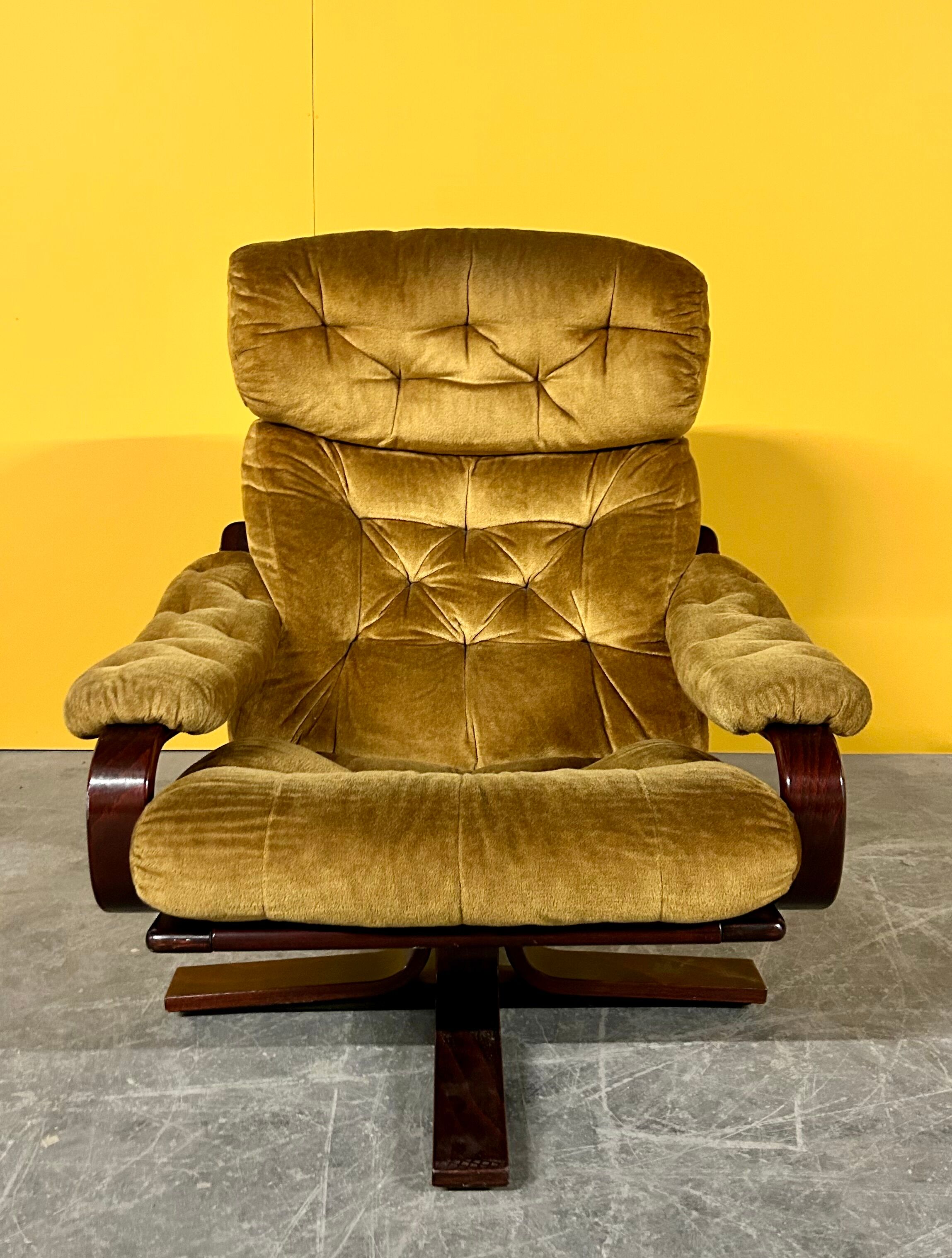 Scandinavian vintage swivel chair 1960s