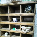 Old wooden sorting locker