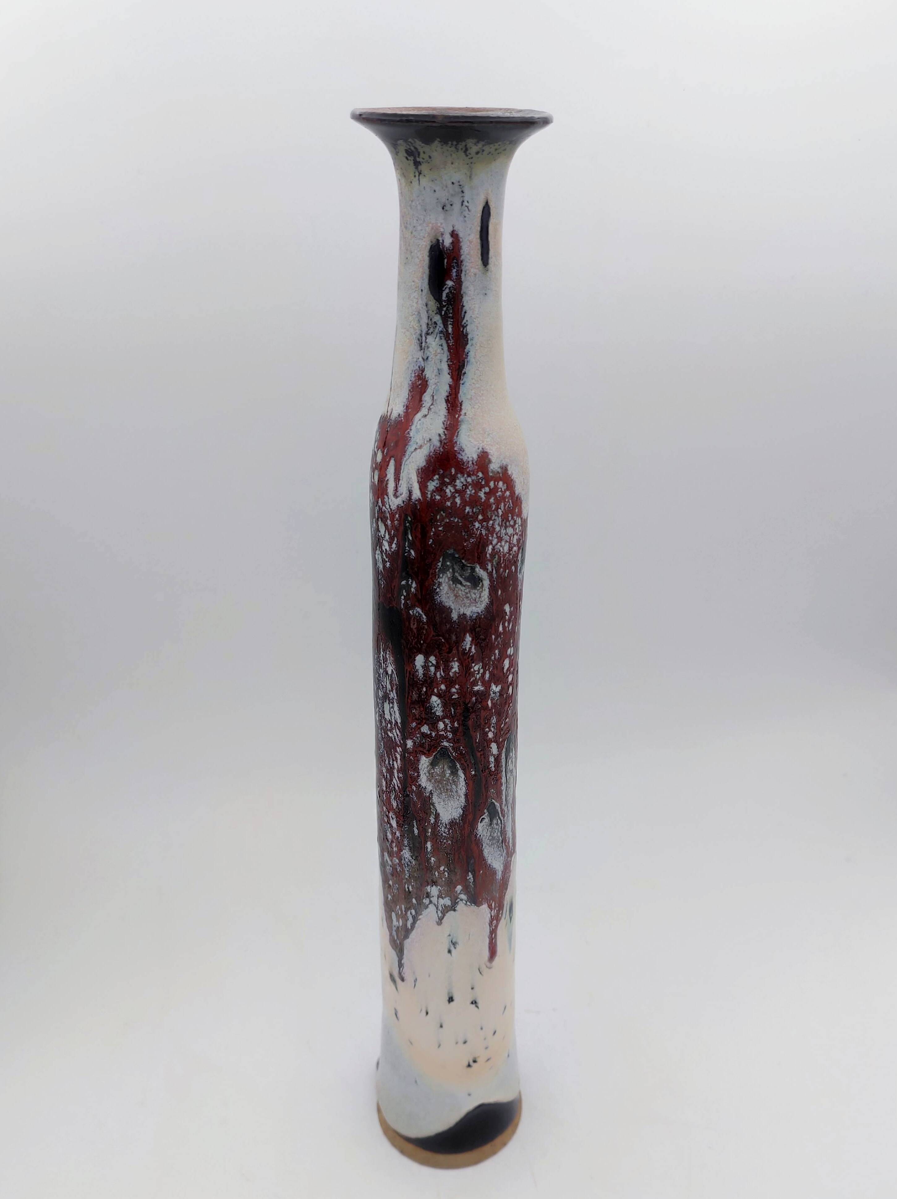 Large stoneware vase signed - Nicole Crestou