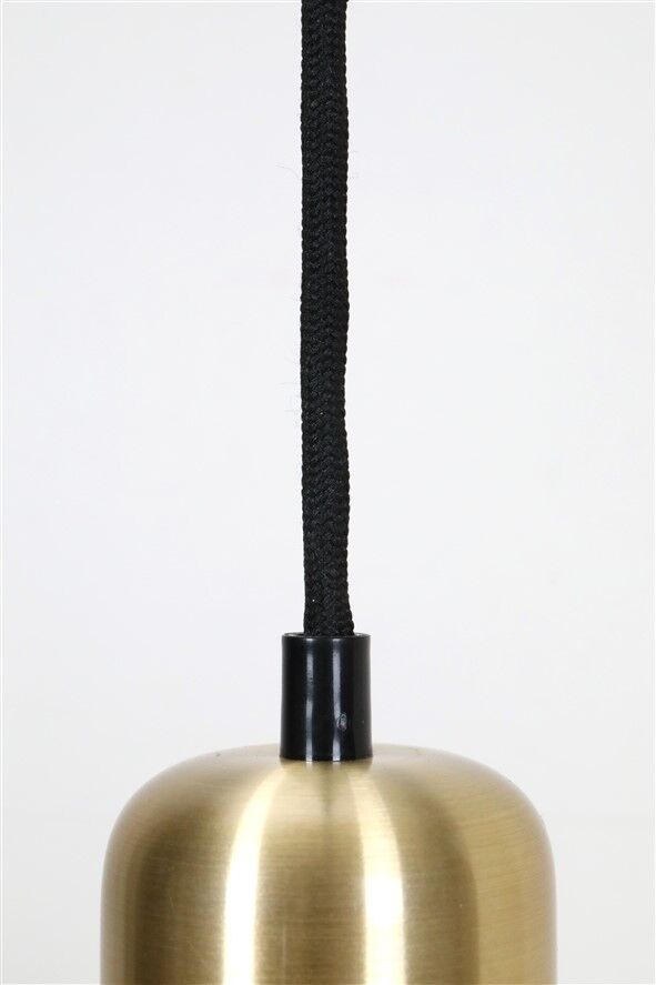 Belid pendant lamp / Danish modern design / brass / aluminum / 1980s