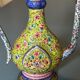 Chinese ewer in painted enamel on copper – floral decoration - Canton 18