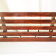 Vintage dark wood wall coat rack