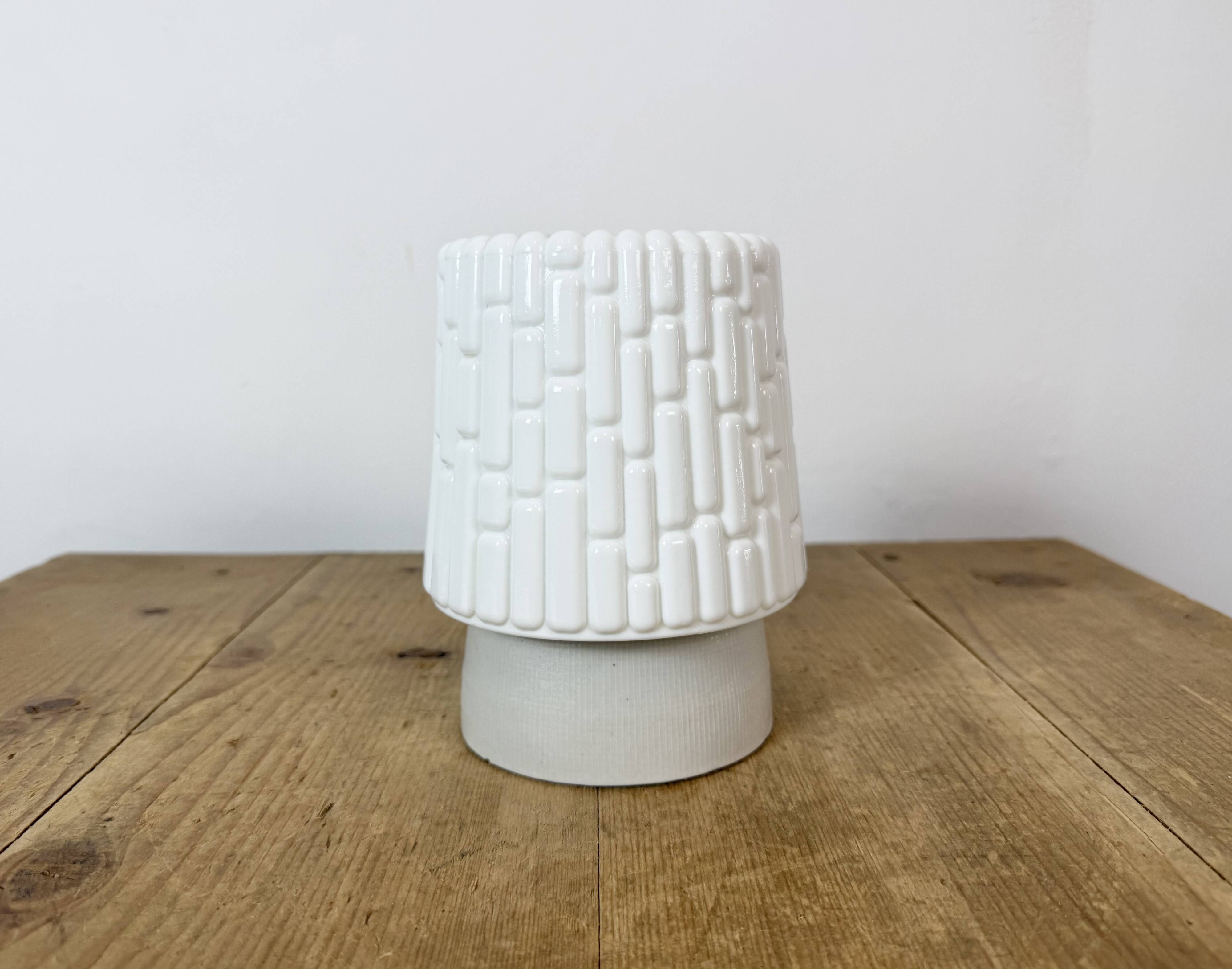 Vintage White Porcelain Ceiling Light, 1970s