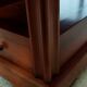 Louis Philippe style coffee table in cherry wood with large drawers.