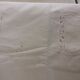 Drap ancien avec monogrammes et large broderie faite main