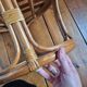 Rattan pouf