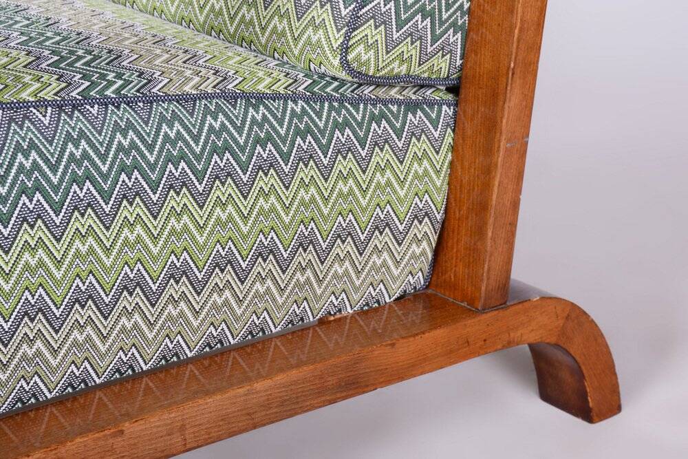 Art Deco Lounge Chair attributed to Jindřich Halabala for Up Závody, Former Czechoslovakia, 1920s