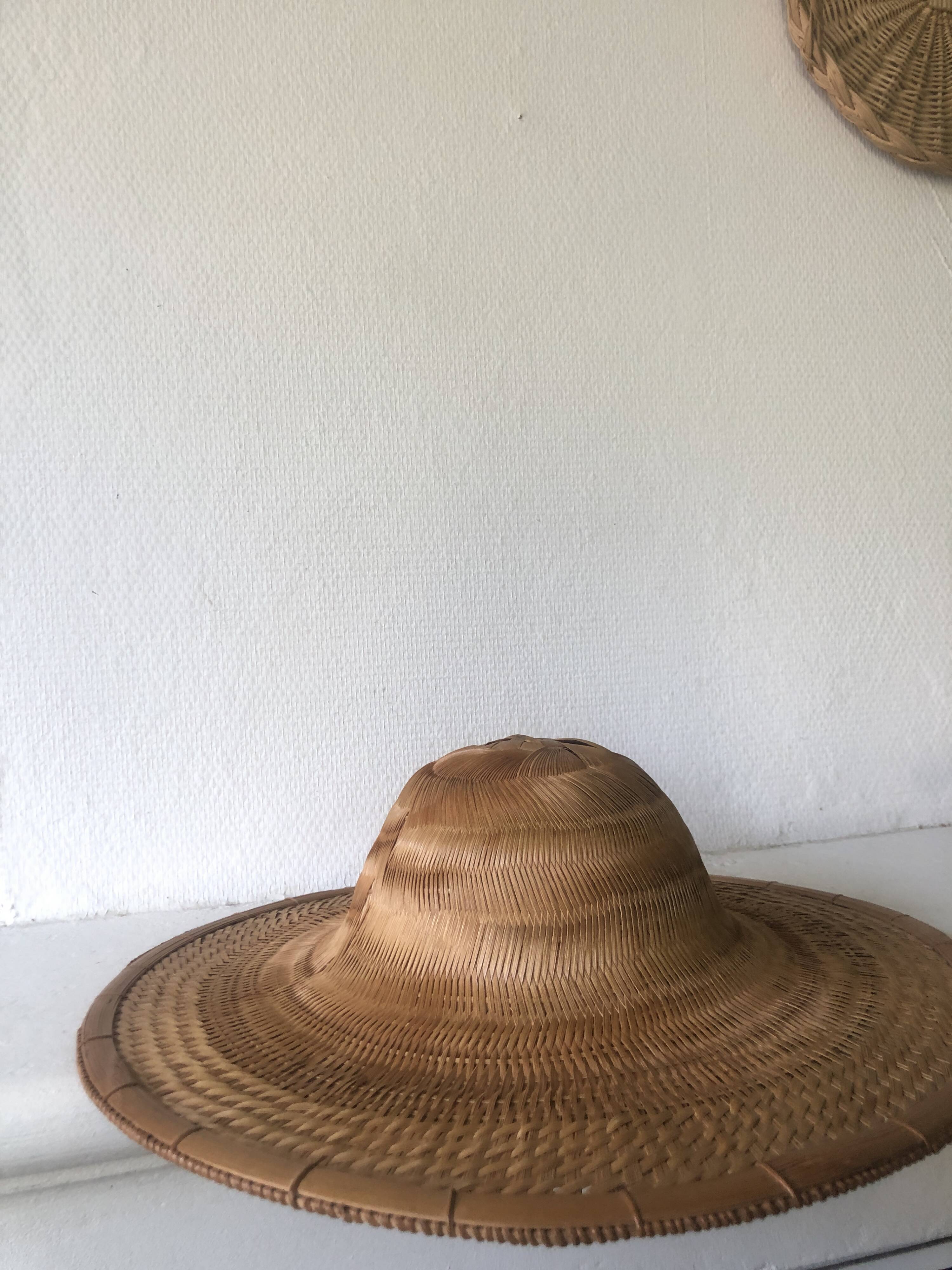 Decorative rattan hat
