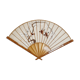 Fan hand painted fabric and bamboo