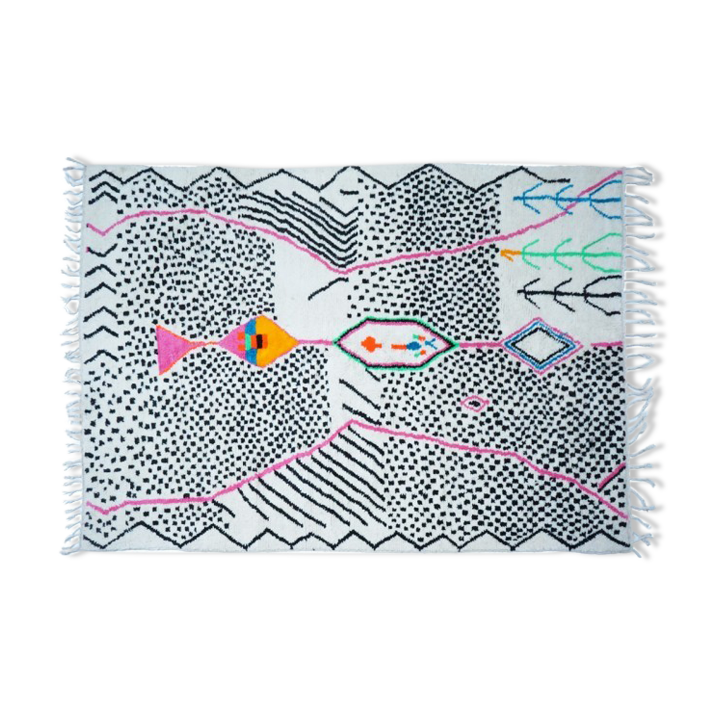 Colorful Berber carpet 312x205cm