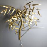 Palm tree wall light by Daniel D'Haeseleer, 1970s