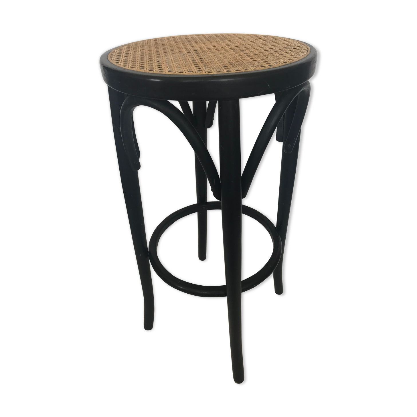 High wooden and canning stool