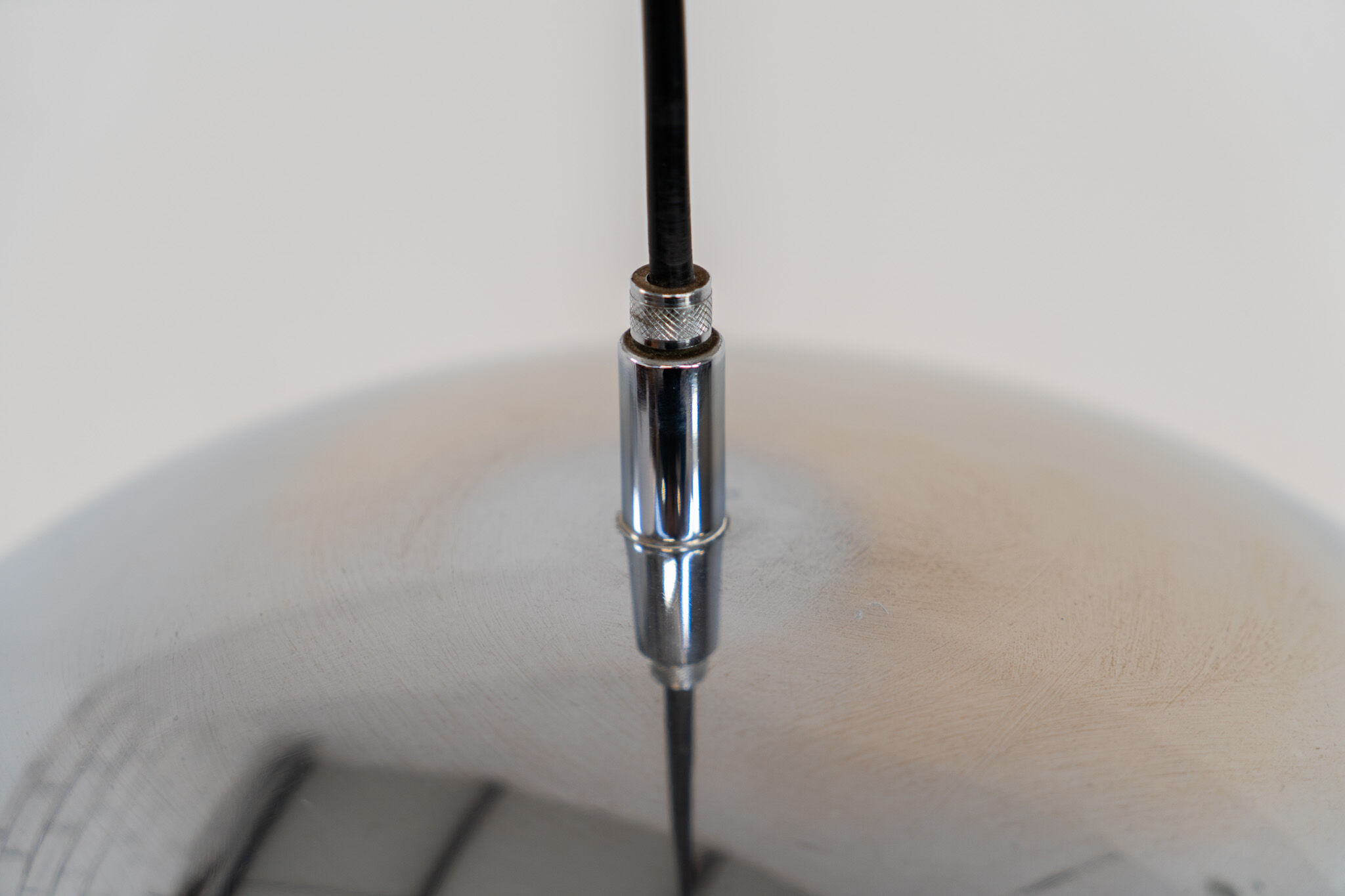 Chrome pendant by Richard Carruthers for Ateljé Lyktan