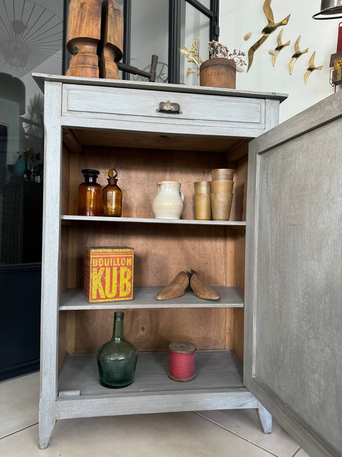 Old vintage Parisian buffet